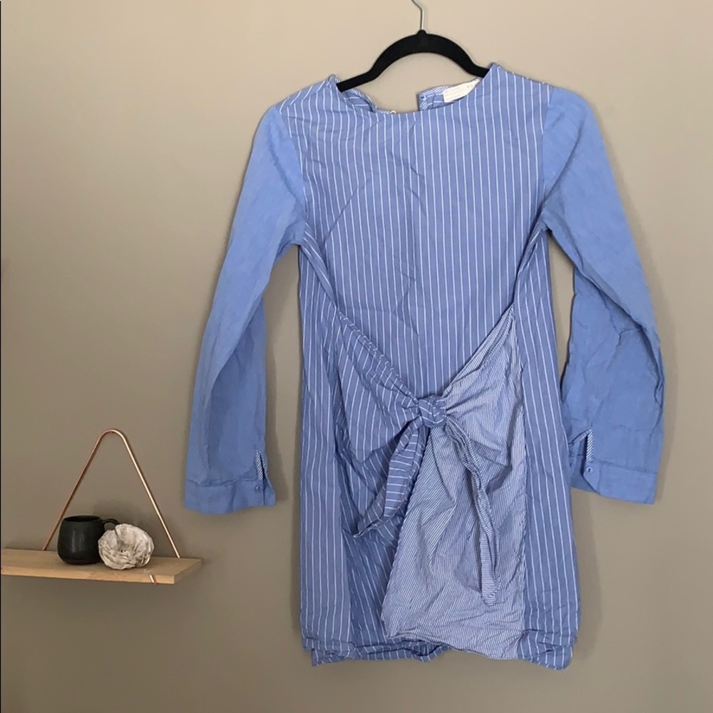 Zara Girls striped shirt dress